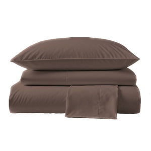 600 Thread Count Sateen Bed Sheet Set | Chocolate