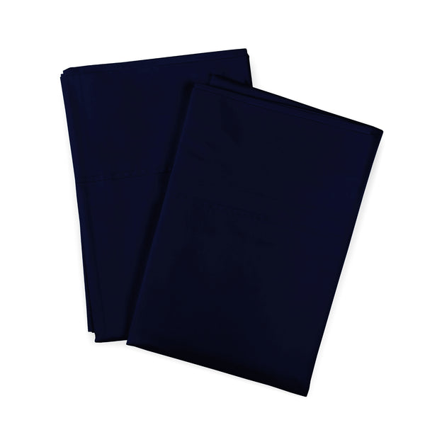 415 Thread Count Percale Bed Sheet Set | Midnight Blue