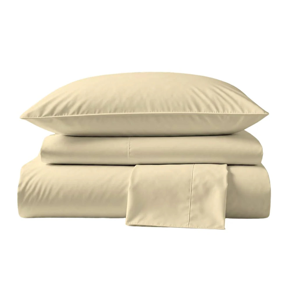 800 Thread Count Sateen Bed Sheet Set | Ivory