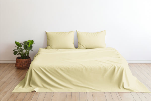 800 Thread Count Sateen Bed Sheet Set | Ivory