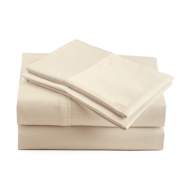 415 Thread Count Percale Bed Sheet Set | Ivory