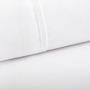 285 Thread Count Percale Bed Sheet Set | White