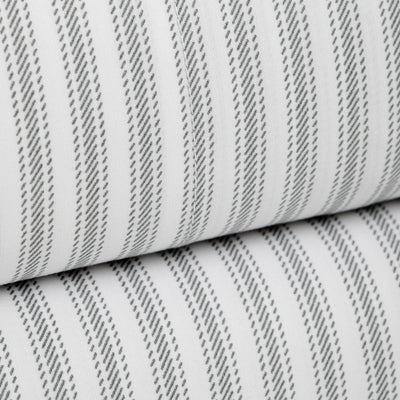 415 Thread Count Percale Bed Sheet Set | Nautical Stripe Grey
