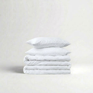 285 Thread Count Percale Duvet Cover Set | White