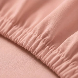 415 Thread Count Percale Bed Sheet Set | Rose Gold