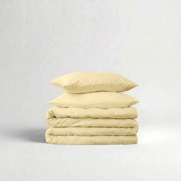 415 Thread Count Percale Duvet Cover Set | Ivory
