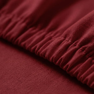 415 Thread Count Percale Bed Sheet Set | Burgundy