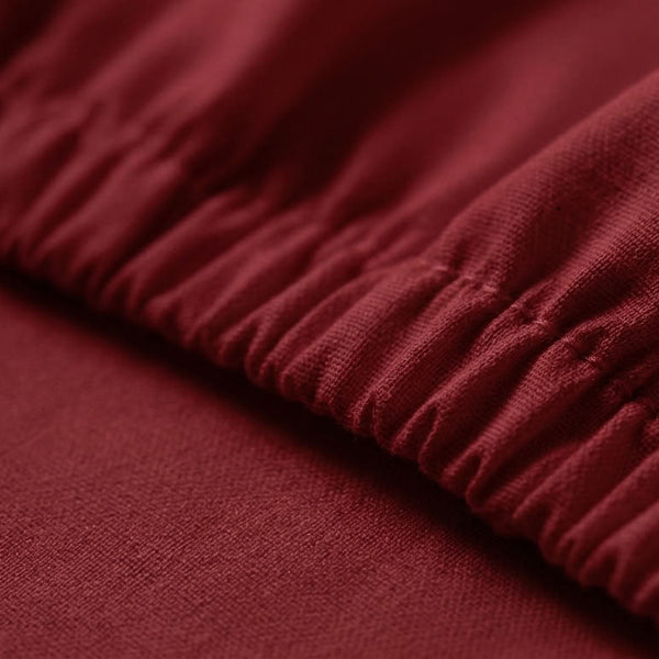 415 Thread Count Percale Bed Sheet Set | Burgundy