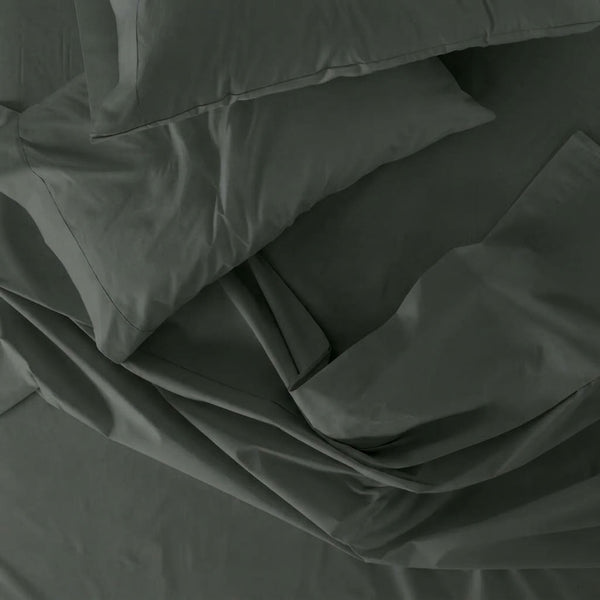 285 Thread Count Percale Bed Sheet Set | Beluga