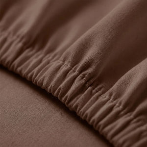 600 Thread Count Sateen Bed Sheet Set | Chocolate