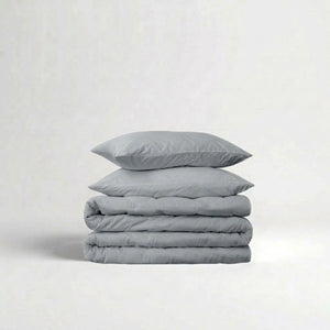 285 Thread Count Percale Duvet Cover Set | Slate