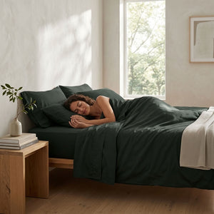 285 Thread Count Percale Bed Sheet Set | Beluga