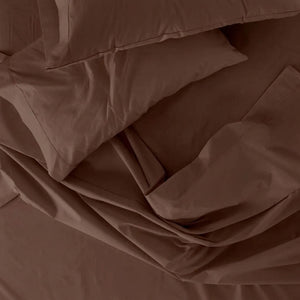 600 Thread Count Sateen Bed Sheet Set | Chocolate