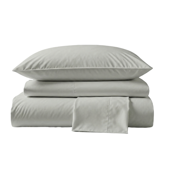 600 Thread Count Sateen Thermoregulating Bed Sheet Set | Slate