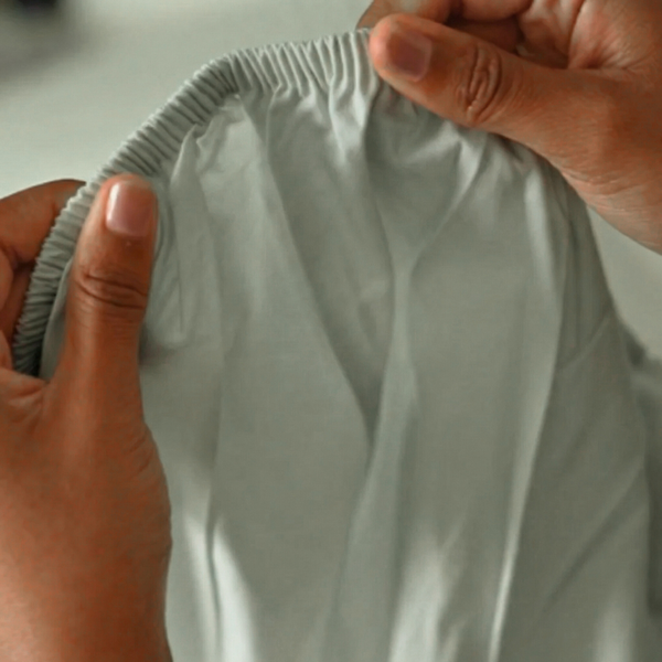 600 Thread Count Sateen Thermoregulating Bed Sheet Set | Slate