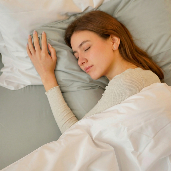 600 Thread Count Sateen Thermoregulating Bed Sheet Set | Slate