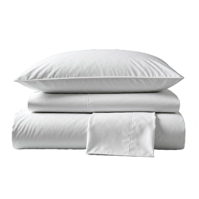 800 Thread Count Sateen Bed Sheet Set | White