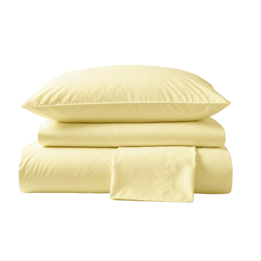 600 Thread Count Sateen Thermoregulating Bed Sheet Set  | Ivory