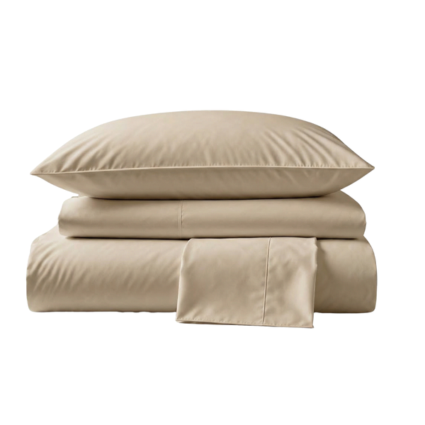 415 Thread Count Percale Bed Sheet Set | Latte