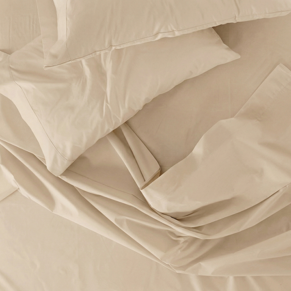 415 Thread Count Percale Bed Sheet Set | Latte