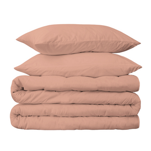 415 Thread Count Percale Duvet Cover Set | Rose Gold