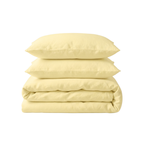 415 Thread Count Percale Duvet Cover Set with Buttons  | Ivory