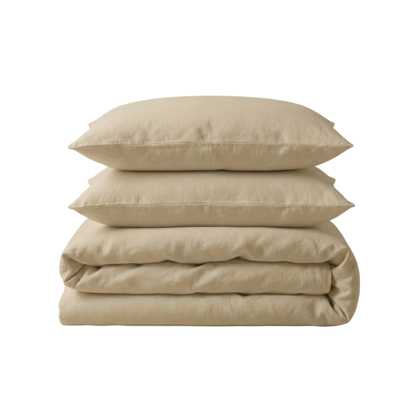415 Thread Count Percale Duvet Cover Set | Latte