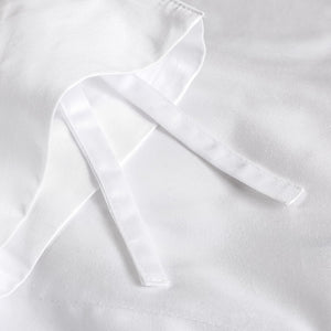 415 Thread Count Percale Duvet Cover Set | White