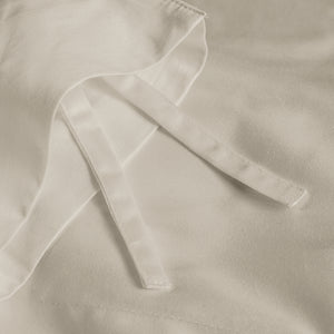 415 Thread Count Percale Duvet Cover Set with Buttons  | Latte