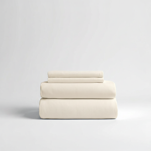 600 Thread Count Sateen Bed Sheet Set | Ivory