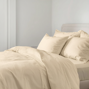 600 Thread Count Sateen Bed Sheet Set | Ivory