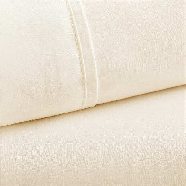 600 Thread Count Sateen Bed Sheet Set | Ivory