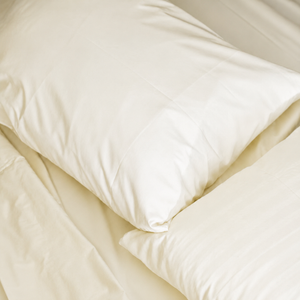 600 Thread Count Sateen Bed Sheet Set | Ivory
