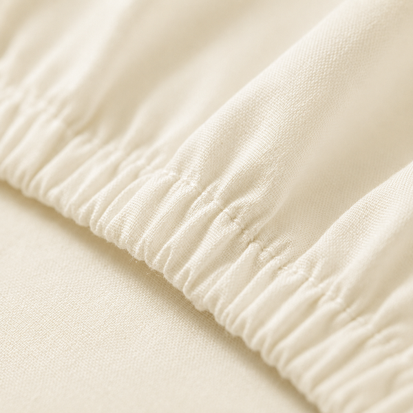 600 Thread Count Sateen Bed Sheet Set | Ivory