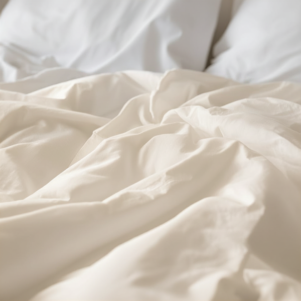 600 Thread Count Sateen Bed Sheet Set | Ivory