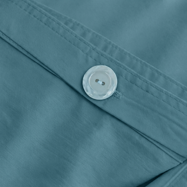 415 Thread Count Percale Duvet Cover Set | Light Denim