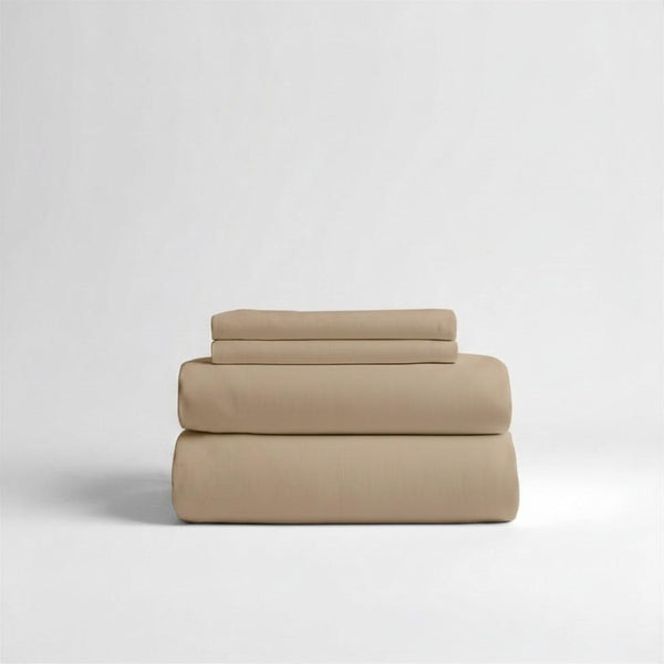 415 Thread Count Percale Bed Sheet Set | Latte