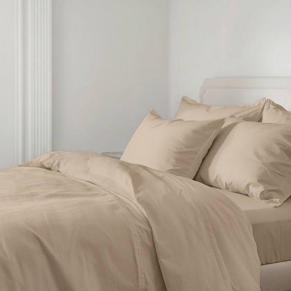 415 Thread Count Percale Bed Sheet Set | Latte