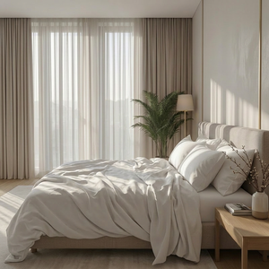 415 Thread Count Percale Bed Sheet Set | Latte