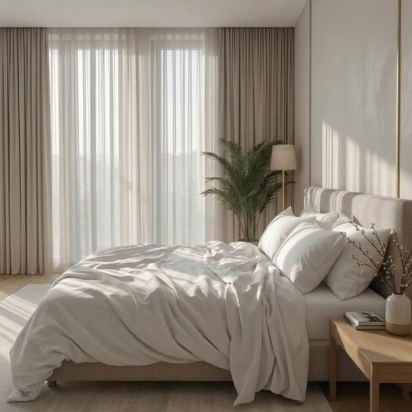 415 Thread Count Percale Bed Sheet Set | Latte