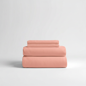 415 Thread Count Percale Bed Sheet Set | Rose Gold