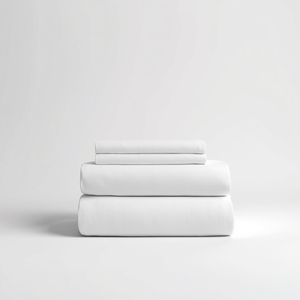 600 Thread Count Sateen Bed Sheet Set | White