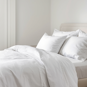 600 Thread Count Sateen Bed Sheet Set | White