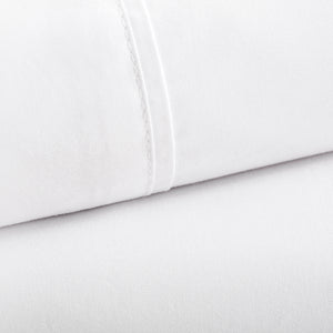 600 Thread Count Sateen Bed Sheet Set | White