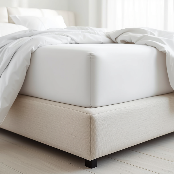 415 Thread Count Percale Bed Sheet Set | White