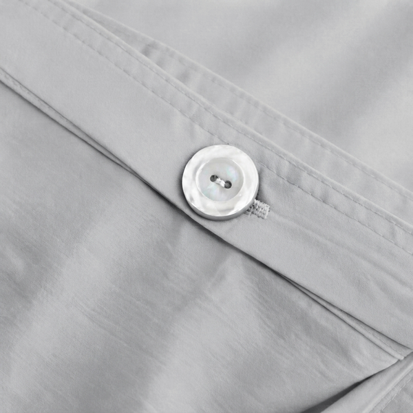 285 Thread Count Percale Duvet Cover Set | Slate