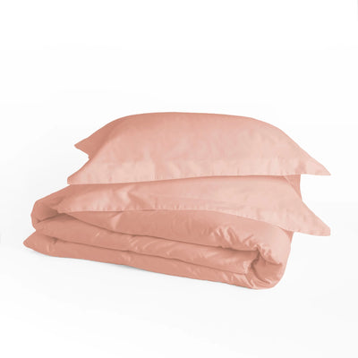 415 Thread Count Percale Duvet Cover Set | Rose Gold