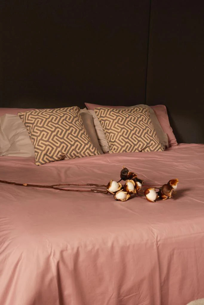 415 Thread Count Percale Duvet Cover Set | Rose Gold