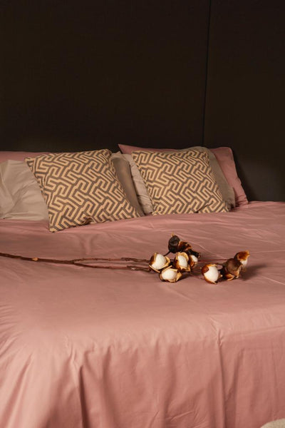 415 Thread Count Percale Bed Sheet Set | Rose Gold