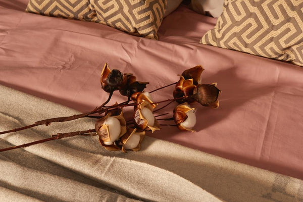 415 Thread Count Percale Bed Sheet Set | Rose Gold